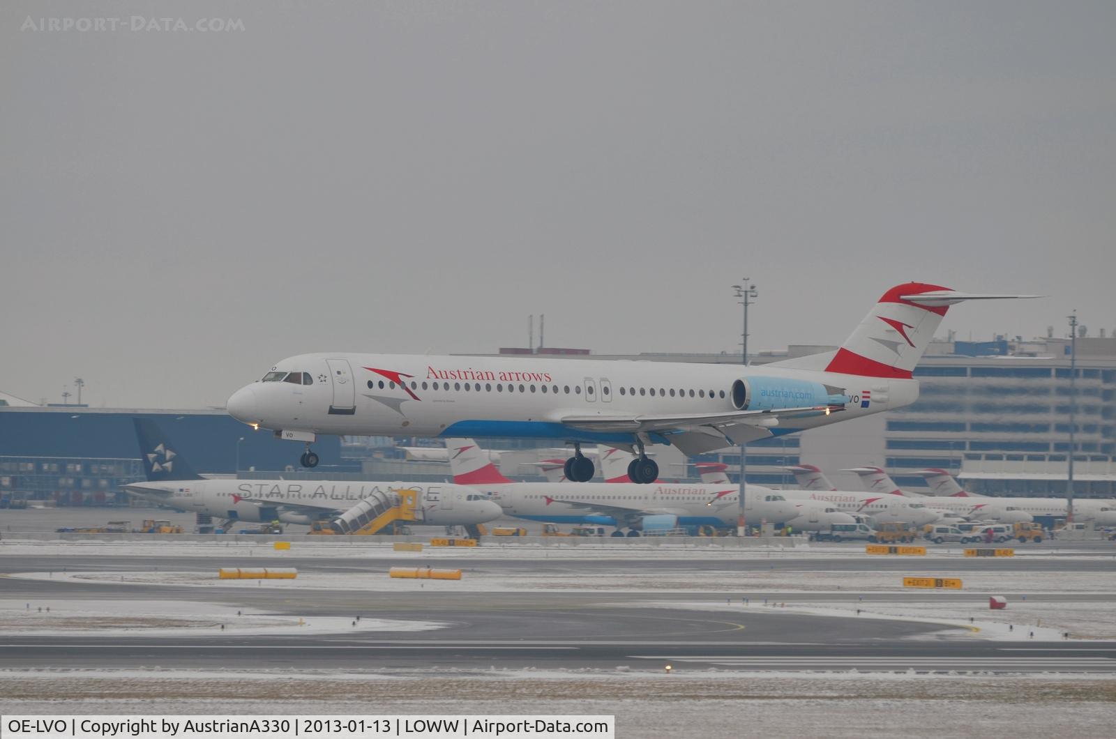 OE-LVO, 1993 Fokker 100 (F-28-0100) C/N 11460, Just Austrian Airlines airplanes...