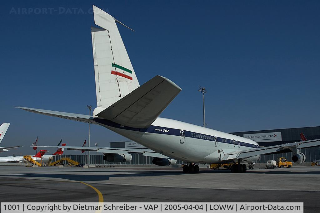 1001, 1978 Boeing 707-386C C/N 21396, Iran Air Force Boeing 707-300