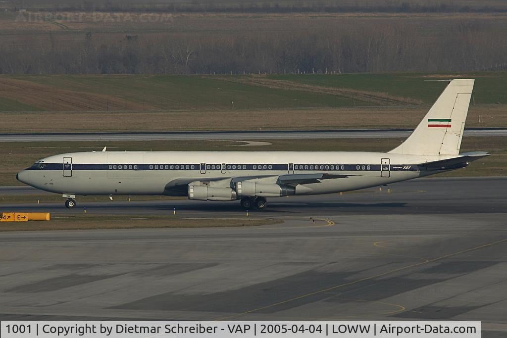 1001, 1978 Boeing 707-386C C/N 21396, Iran Air Force Boeing 707-300
