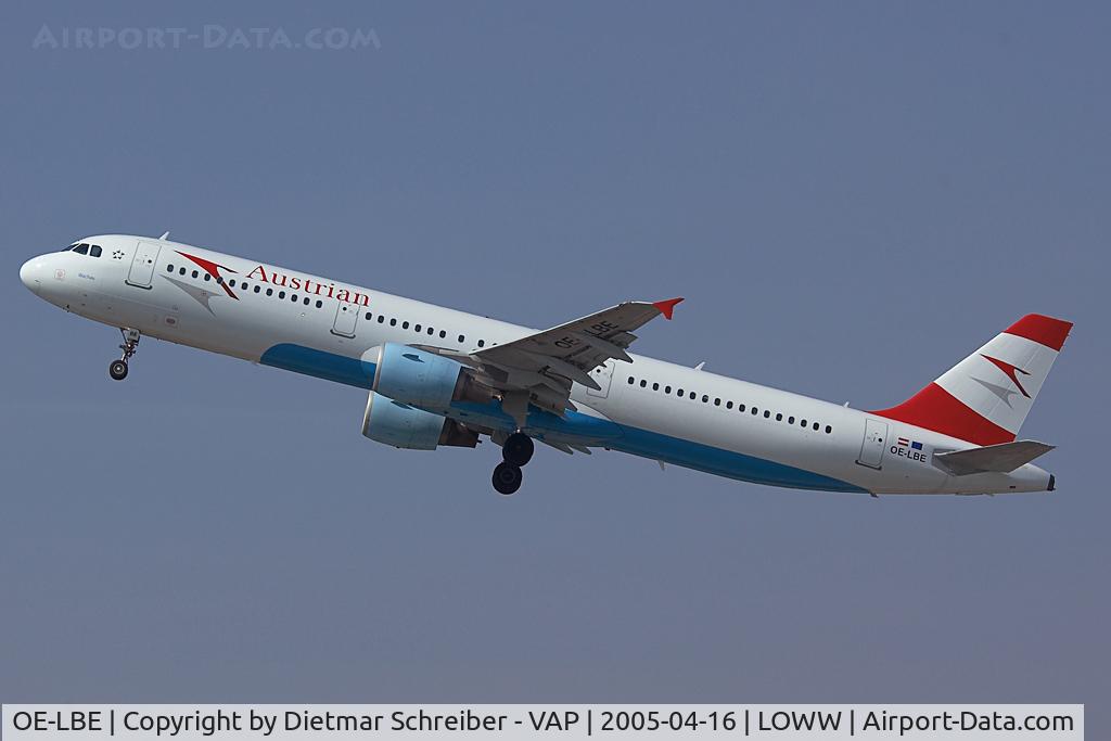 OE-LBE, 1998 Airbus A321-211 C/N 935, Austrian Airlines Airbus 321