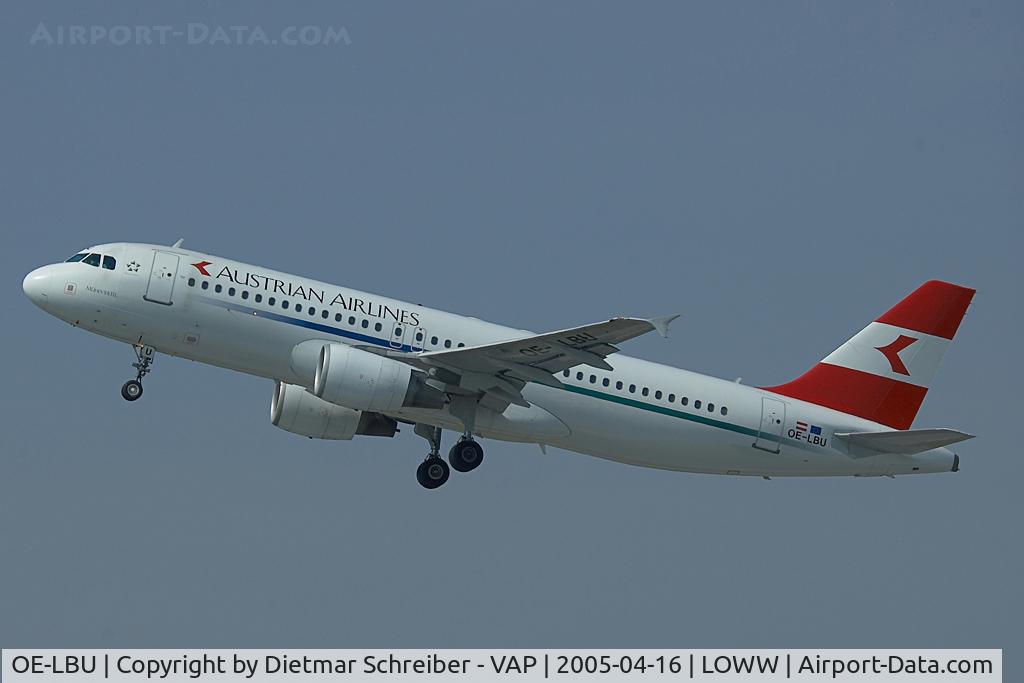 OE-LBU, 2001 Airbus A320-214 C/N 1478, Austrian Airlines Airbus 320