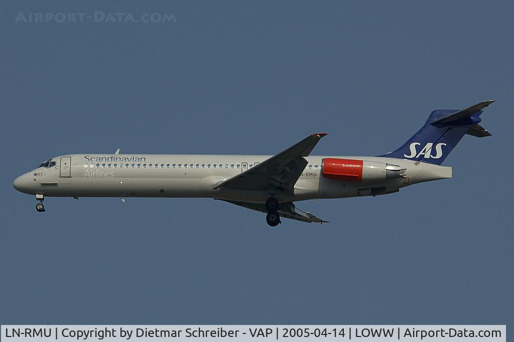 LN-RMU, 1992 McDonnell Douglas MD-87 (DC-9-87) C/N 53340, SAS MD87