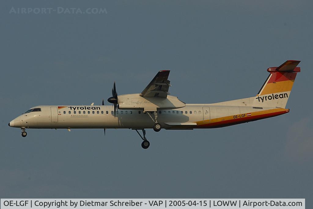 OE-LGF, 2002 De Havilland Canada DHC-8-402Q Dash 8 C/N 4068, Tyrolean Airways Dash 8-400