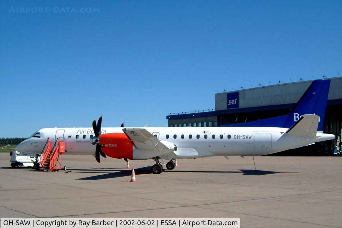 OH-SAW, 1997 Saab 2000 C/N 2000-046, SAAB 2000 [046] (Air Botnia) Stockholm-Arlanda~SE 02/06/2002