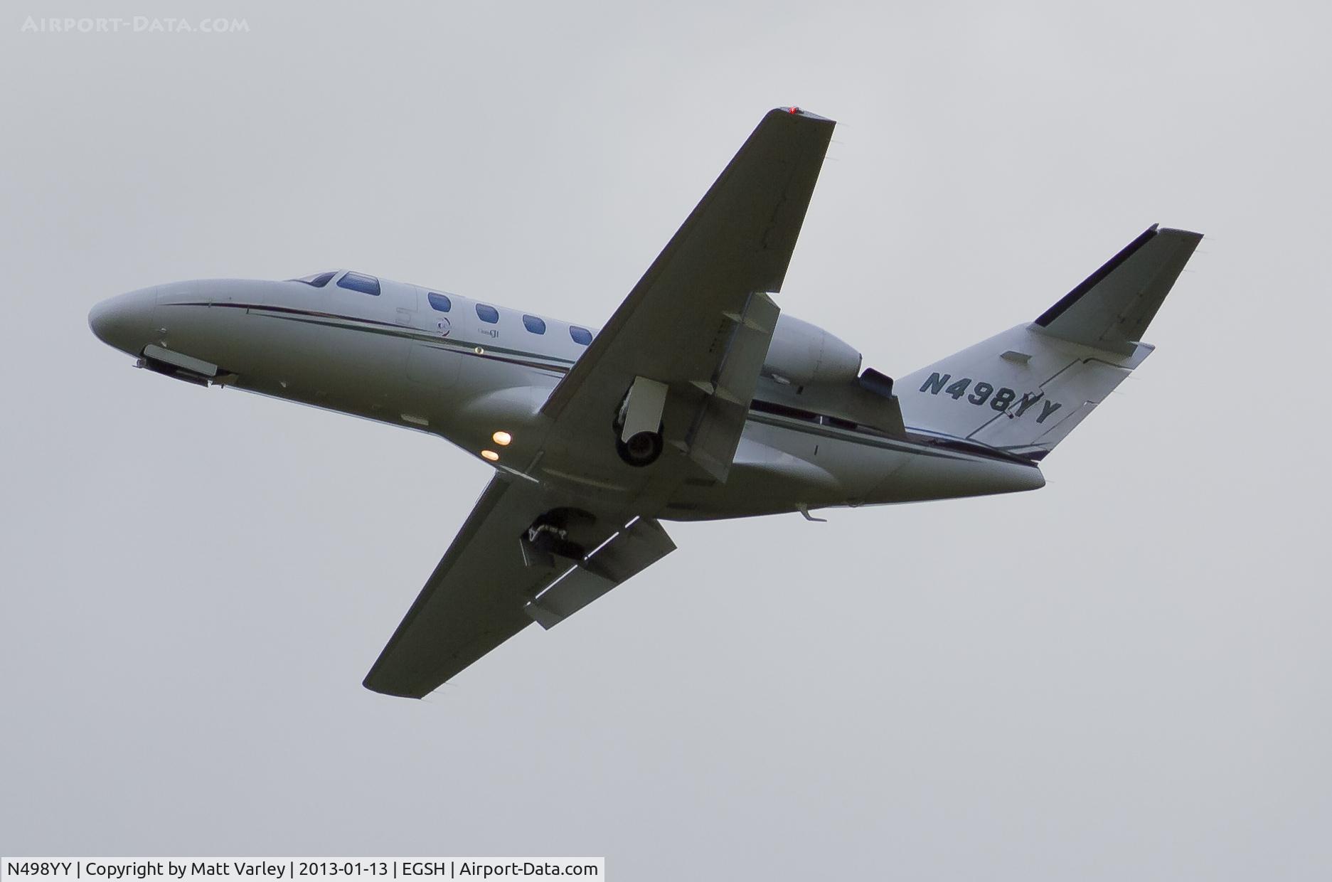 N498YY, 2002 Cessna 525 CitationJet CJ1 C/N 525-0498, Performing an ILS at EGSH.
