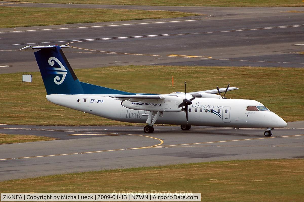 ZK-NFA, 2008 De Havilland Canada DHC-8-311 Dash 8 C/N 659, At Wellington