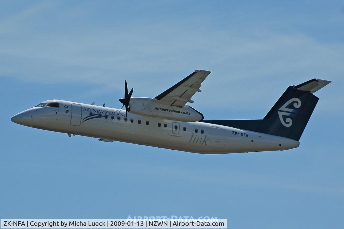 ZK-NFA, 2008 De Havilland Canada DHC-8-311 Dash 8 C/N 659, At Wellington