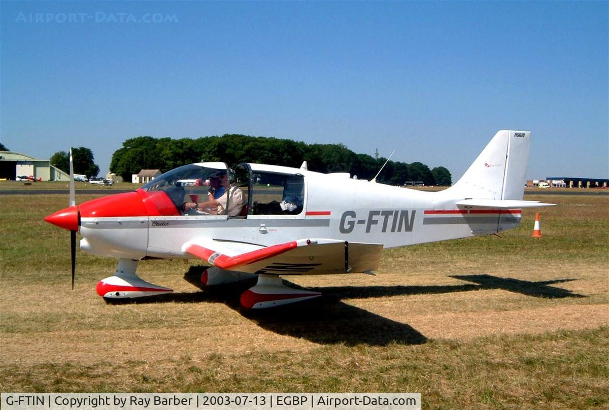G-FTIN, 1988 Robin DR-400-100 Cadet C/N 1830, Robin DR.400/100 Cadet [1830] Kemble~G 13/07/2003