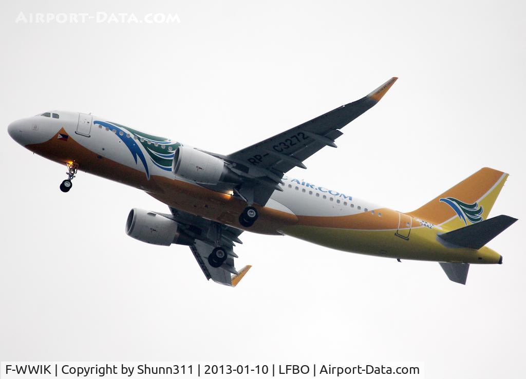 F-WWIK, 2012 Airbus A320-214 C/N 5442, C/n 5442 - To be RP-C3272 and first fitted with sharklets