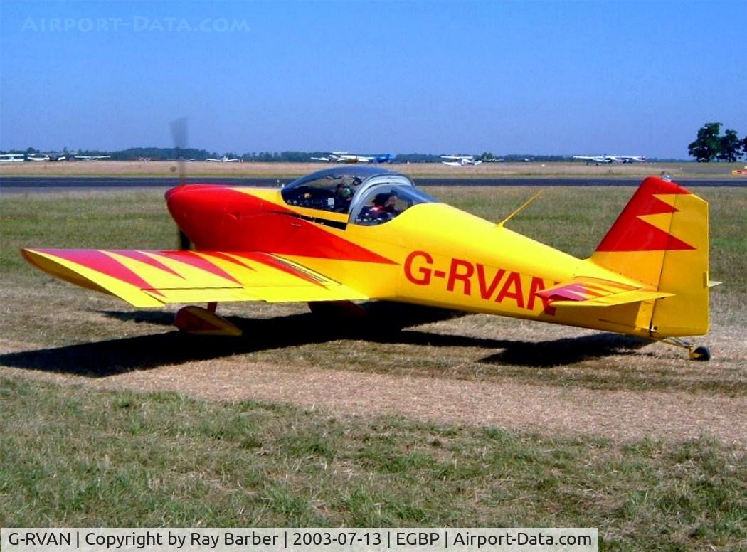 G-RVAN, 1998 Vans RV-6 C/N PFA 181-12657, Van's RV-6 [PFA 181-12657] Kemble~G 13/07/2003
