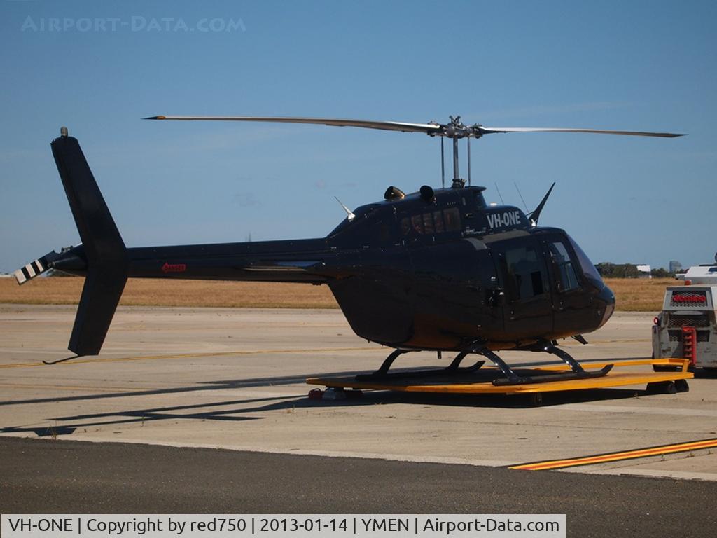VH-ONE, Bell 206B JetRanger III C/N 1240, JetRanger VH-ONE at Essendon