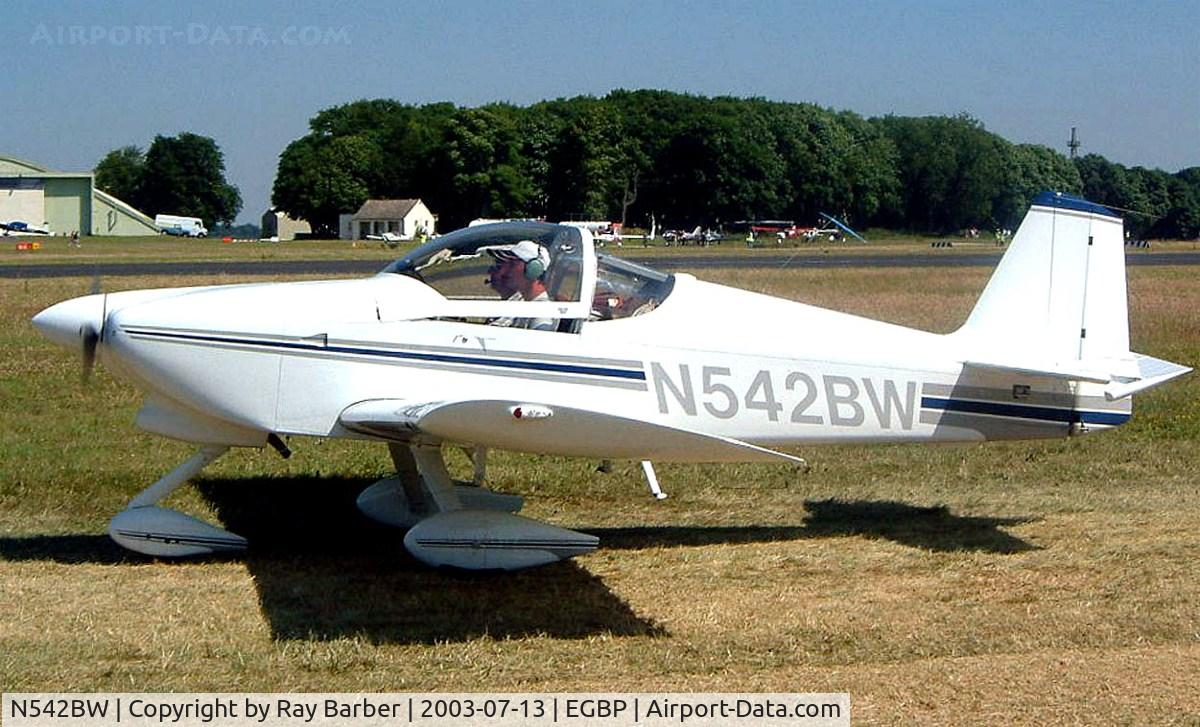 N542BW, 1999 Vans RV-6A C/N 24431, Van's RV-6A [24431] Kemble~G 13/07/2003