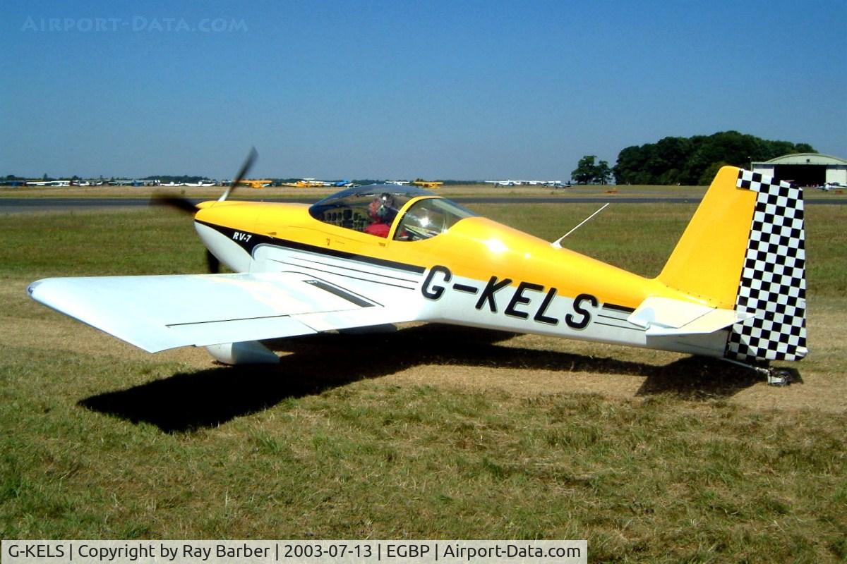G-KELS, 2003 Vans RV-7 C/N PFA 323-13801, Van's RV-7 [PFA 323-13801] Kemble~G 13/07/2003