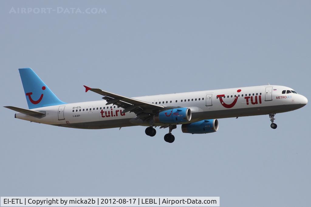 EI-ETL, 1999 Airbus A321-231 C/N 954, Landing