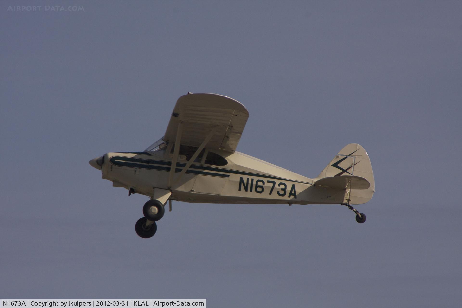 N1673A, 1952 Piper PA-22 C/N 22-436, Leaving Sun'n Fun 2012
