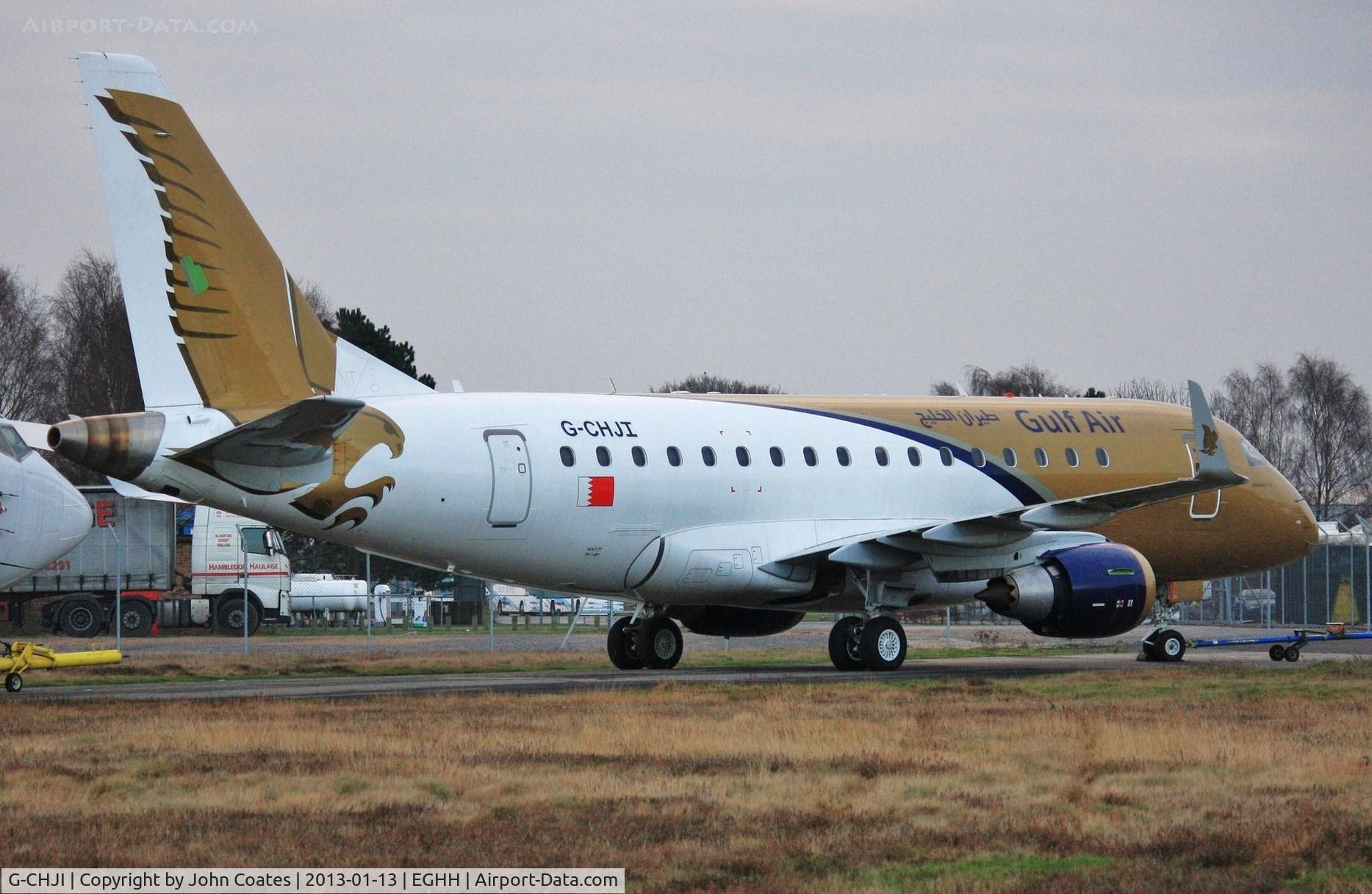 G-CHJI, 2009 Embraer 170LR (ERJ-170-100LR) C/N 17000278, Waiting to enter paintshop for respray into Air Costa India colours