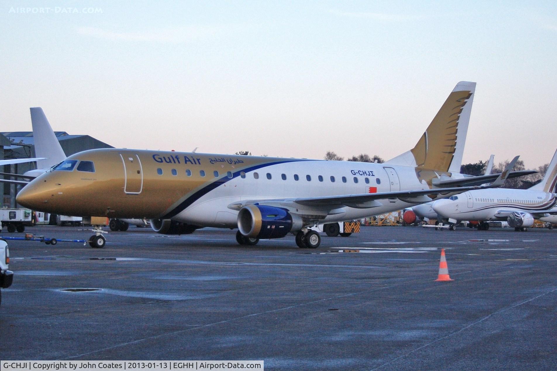 G-CHJI, 2009 Embraer 170LR (ERJ-170-100LR) C/N 17000278, ex A9C-MA entering paintshop for spray into Air Costa colours.