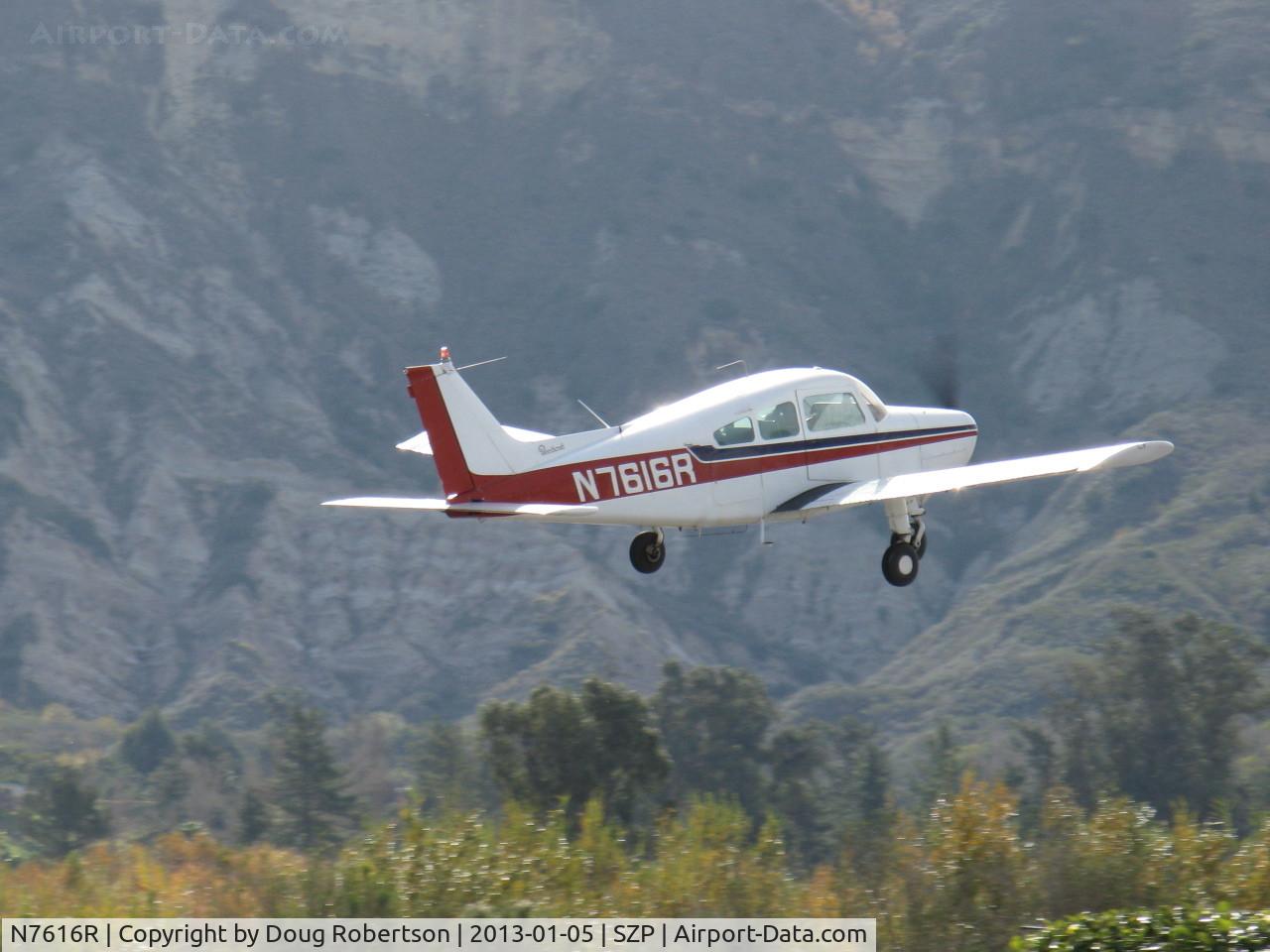 N7616R, 1969 Beech B23 Musketeer C/N M-1239, 1969 Beech B23 MUSKETEER CUSTOM III, Lycoming O&VO-360 180 Hp, takeoff climb Rwy 22