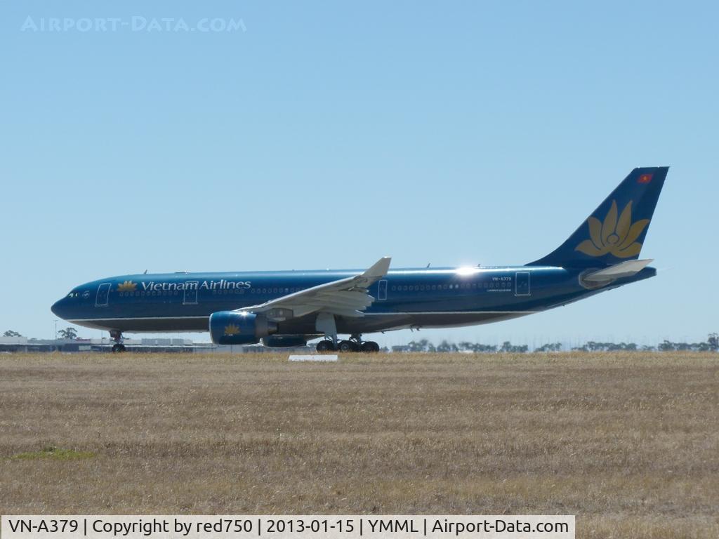 VN-A379, 2011 Airbus A330-223 C/N 1256, VN-A379 lined up on Rwy 34, YMML