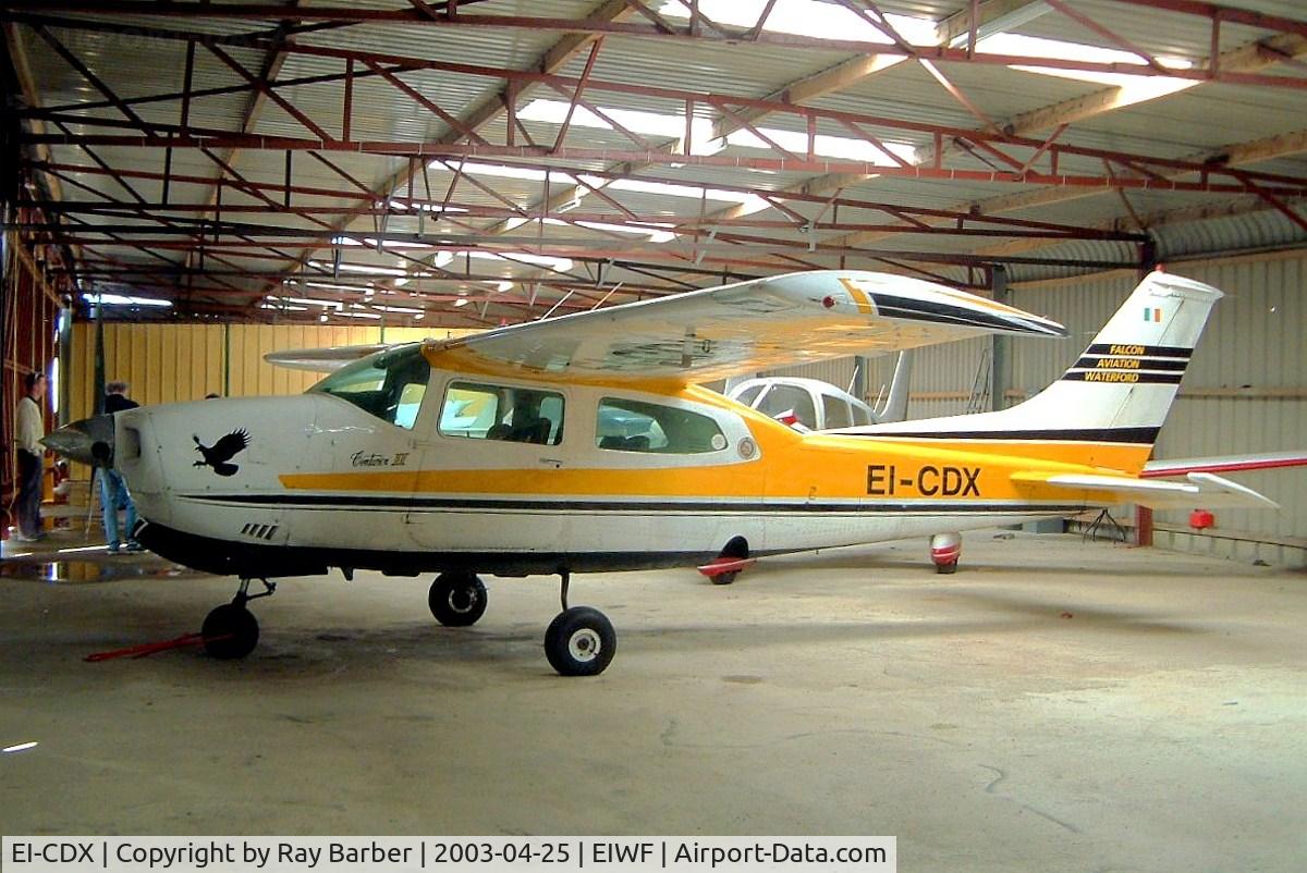 EI-CDX, 1970 Cessna 210K Centurion C/N 210-59329, Cessna 210K Centurion [210-59329] Waterford~EI 25/04/2003