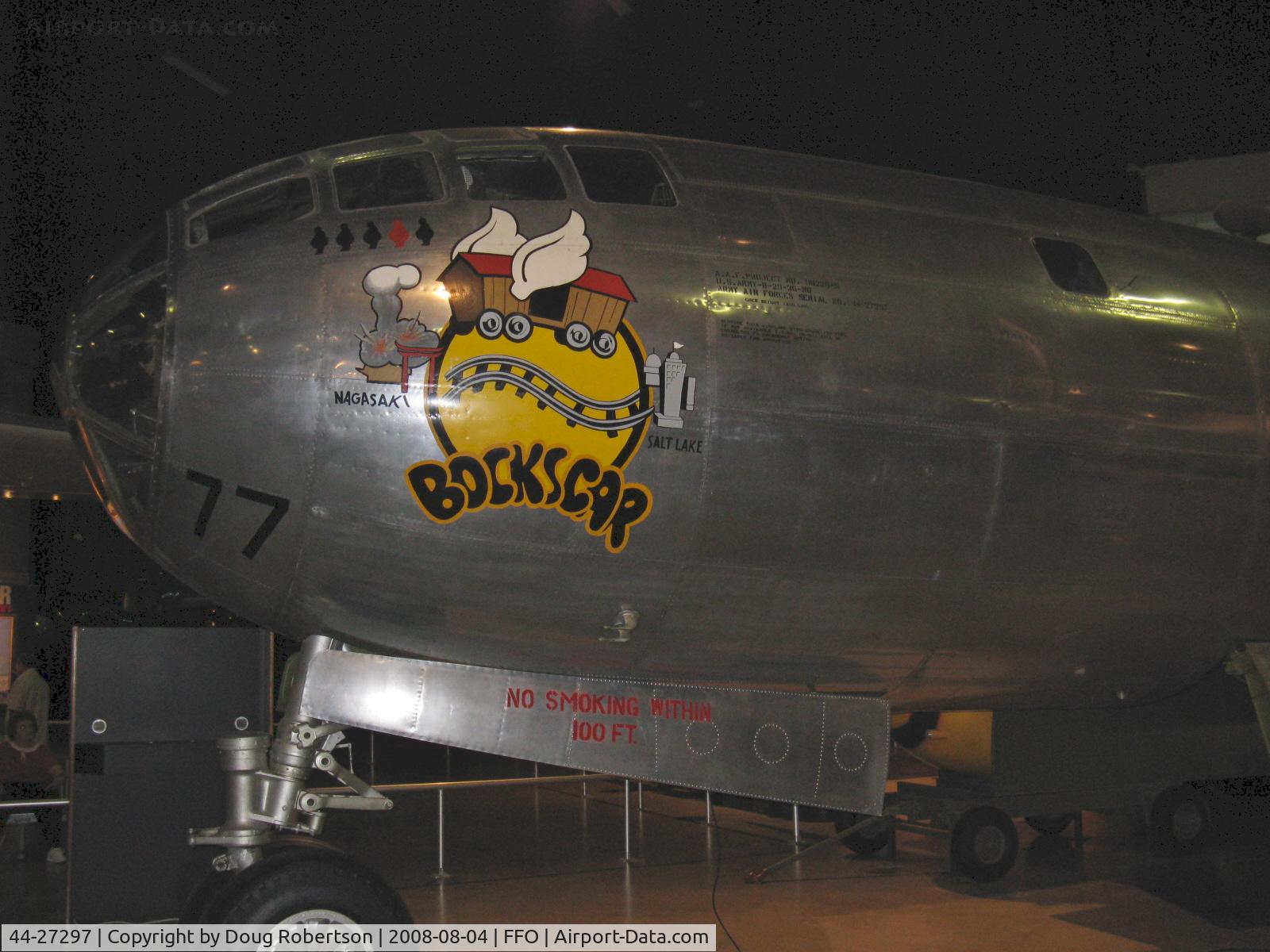 44-27297, 1944 Boeing B-29 Superfortress C/N 3615, Boeing B-29 'BOCKSCAR' dropped atomic bomb on Nagasaki ending WWII in Japan.