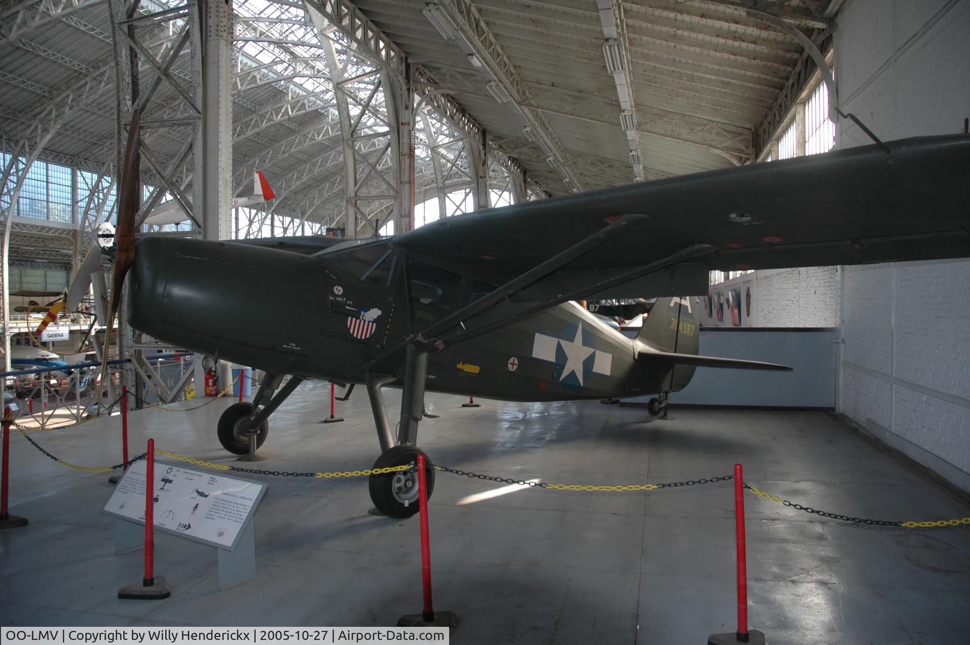 OO-LMV, 1944 Fairchild UC-61K Argus III (24R-46A) C/N 1069, Preserved Musée de l'Armée et d'Histoire militaire - Koninklijk Museum van het Leger, Brussels in Army Air Force colors scheme.