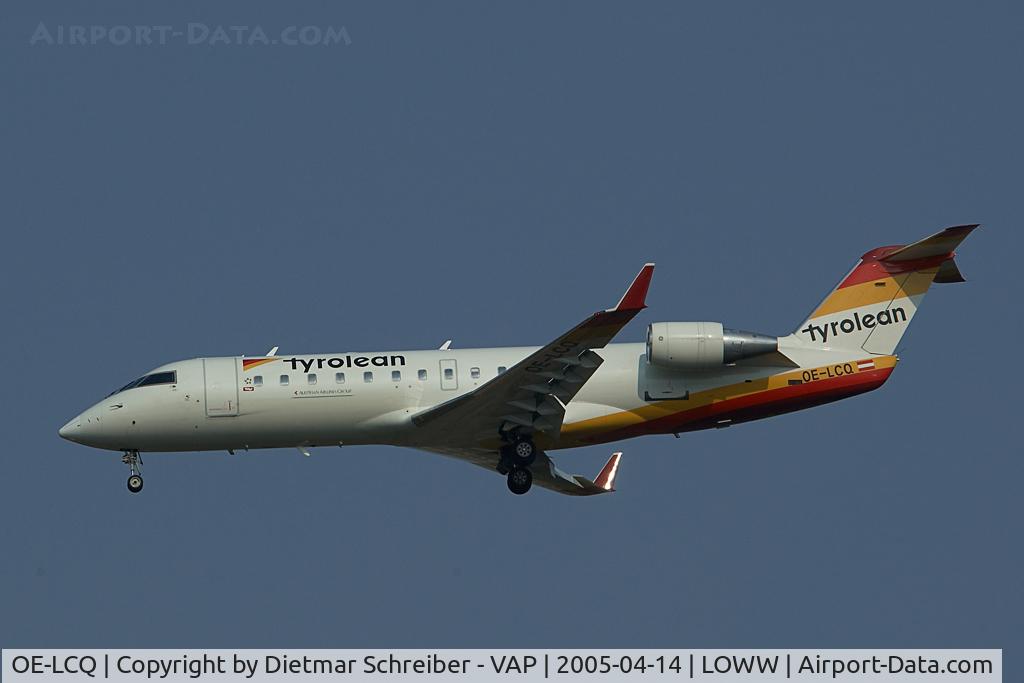OE-LCQ, 2002 Canadair CRJ-200LR (CL-600-2B19) C/N 7605, Tyrolean Regionaljet