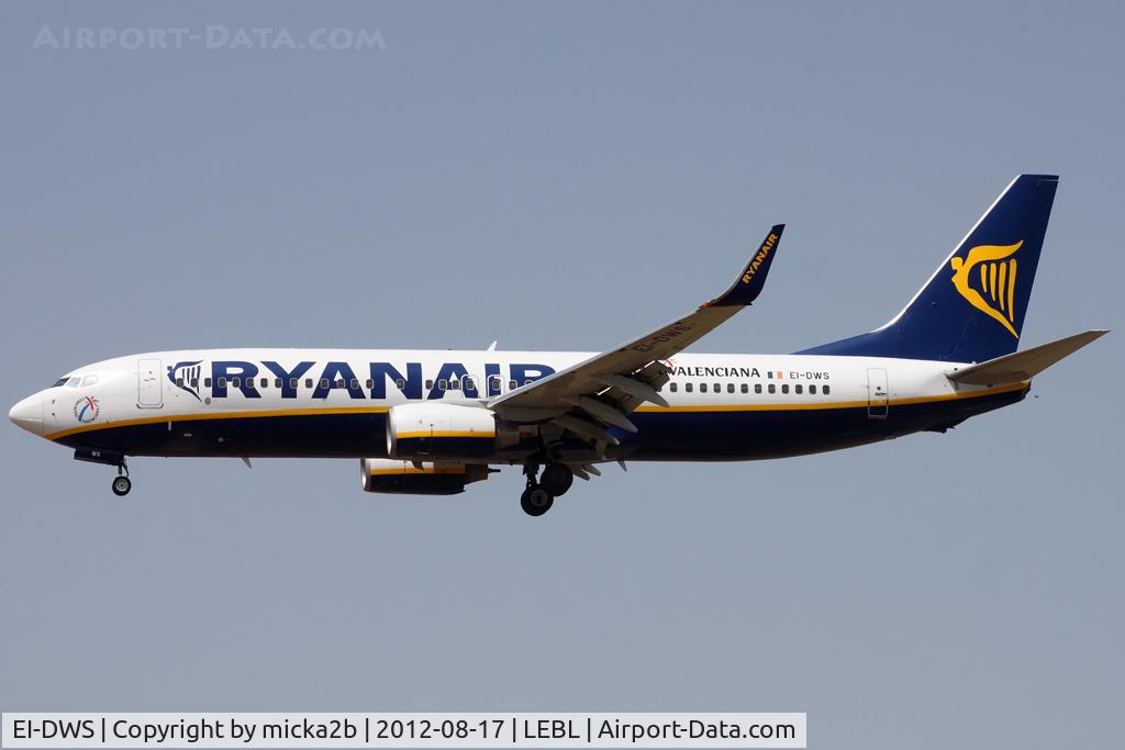 EI-DWS, 2007 Boeing 737-8AS C/N 33625, Landing