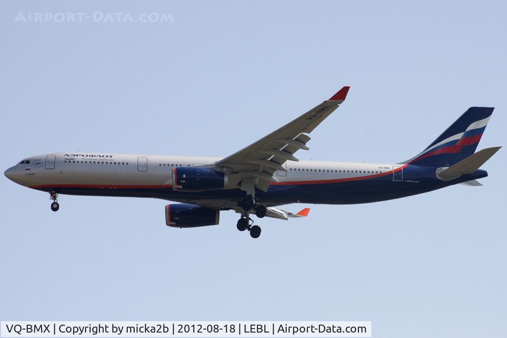 VQ-BMX, 2012 Airbus A330-343X C/N 1299, Landing