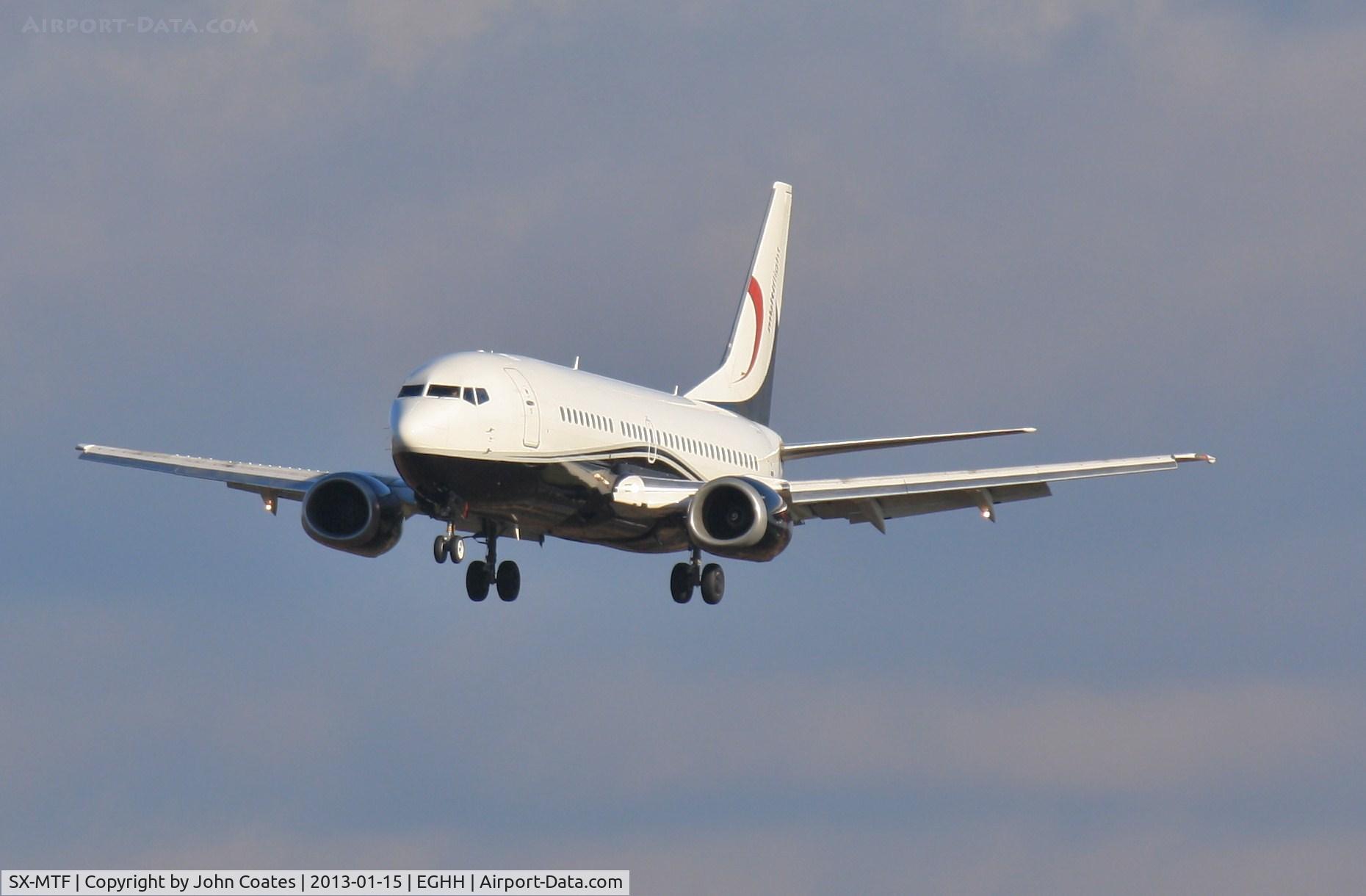 SX-MTF, 1987 Boeing 737-329 C/N 23774, Arriving 