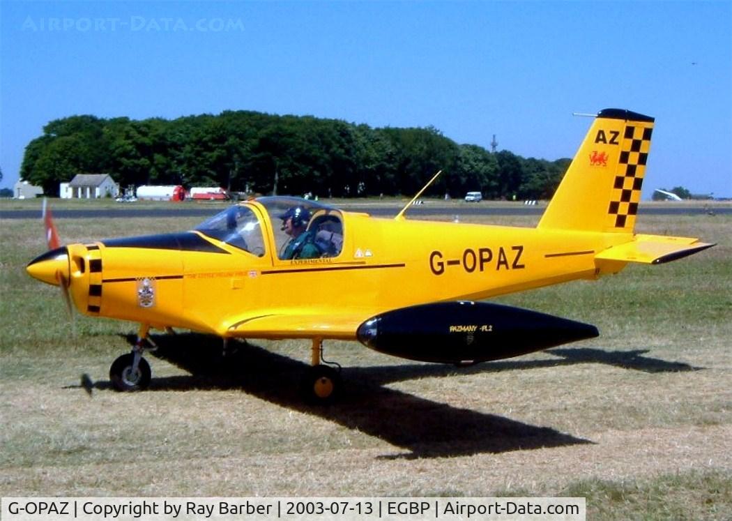 G-OPAZ, 2001 Pazmany PL-2 C/N PFA 069-10673, Pazmany PL-2 [PFA 069-10673] Kemble~G 13/07/2003