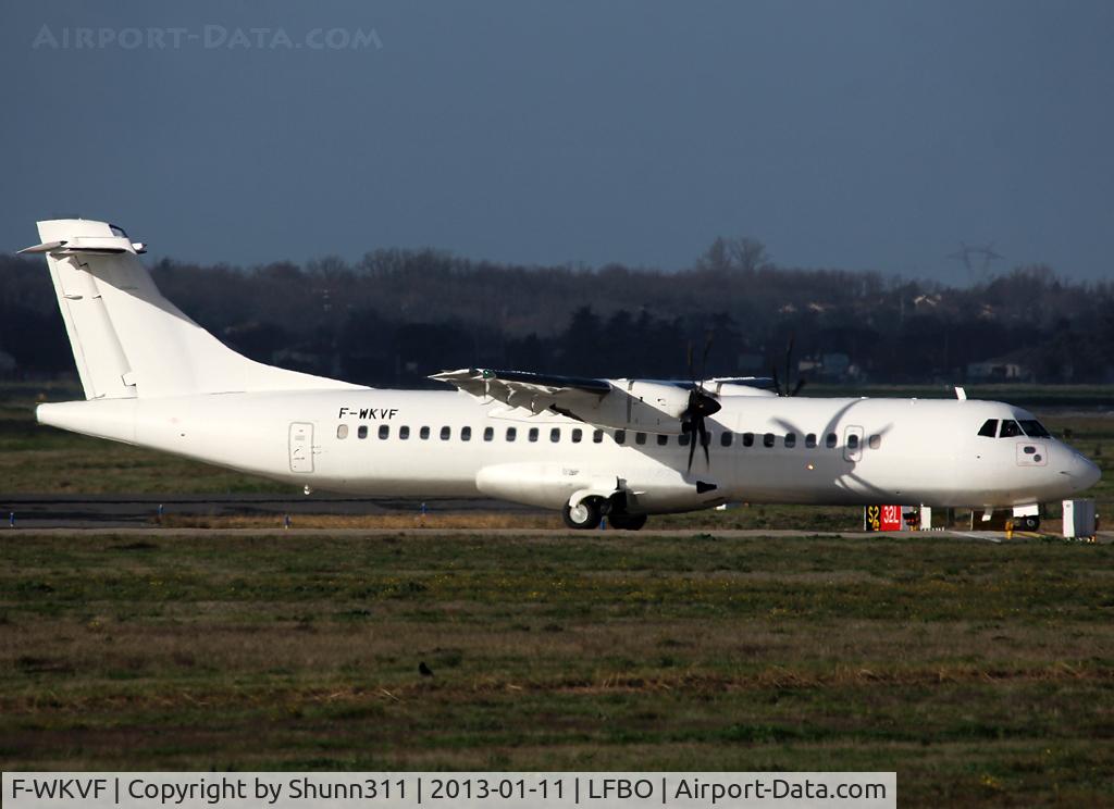 F-WKVF, 2012 ATR 72-600 (72-212A) C/N 1030, C/n 1030 - Was in Air Jamaïca c/s, now in all white without titles... Intended by Caribbean Airlines...