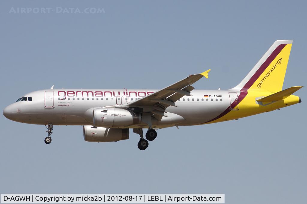 D-AGWH, 2007 Airbus A319-132 C/N 3352, Landing