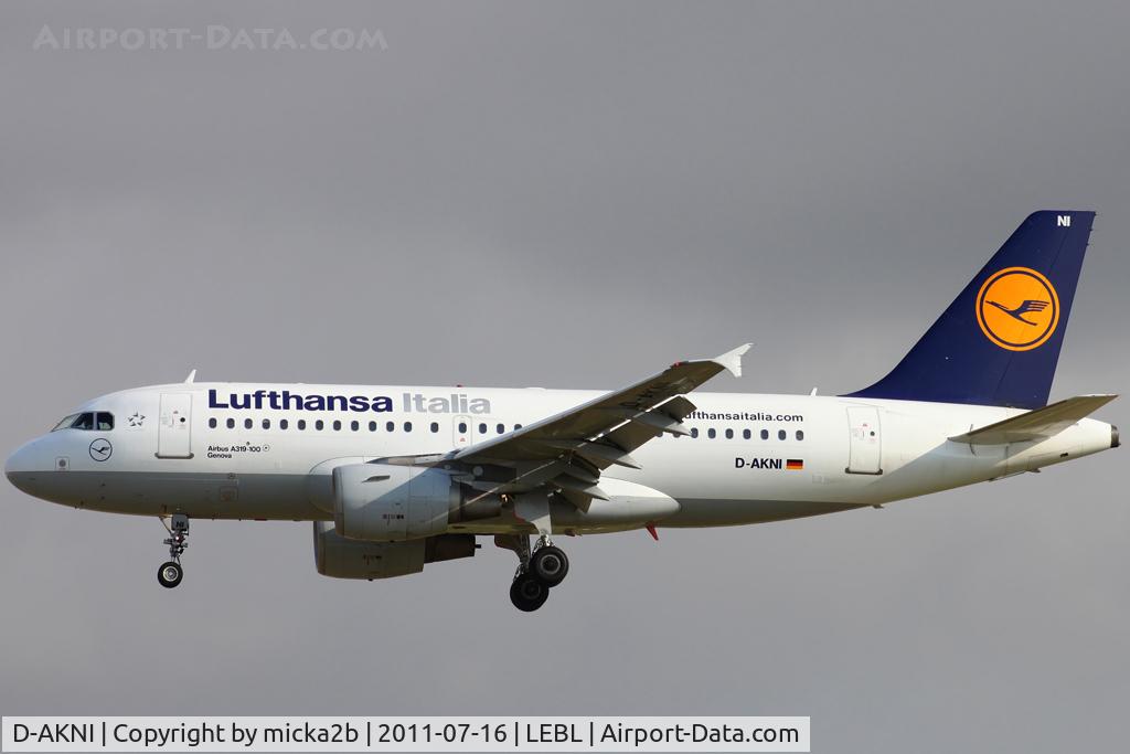 D-AKNI, 1999 Airbus A319-112 C/N 1016, Landing. Scrapped in august 2019.