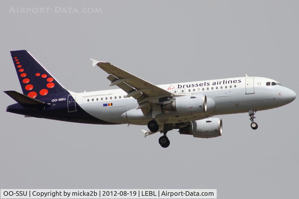 OO-SSU, 2004 Airbus A319-111 C/N 2230, Landing