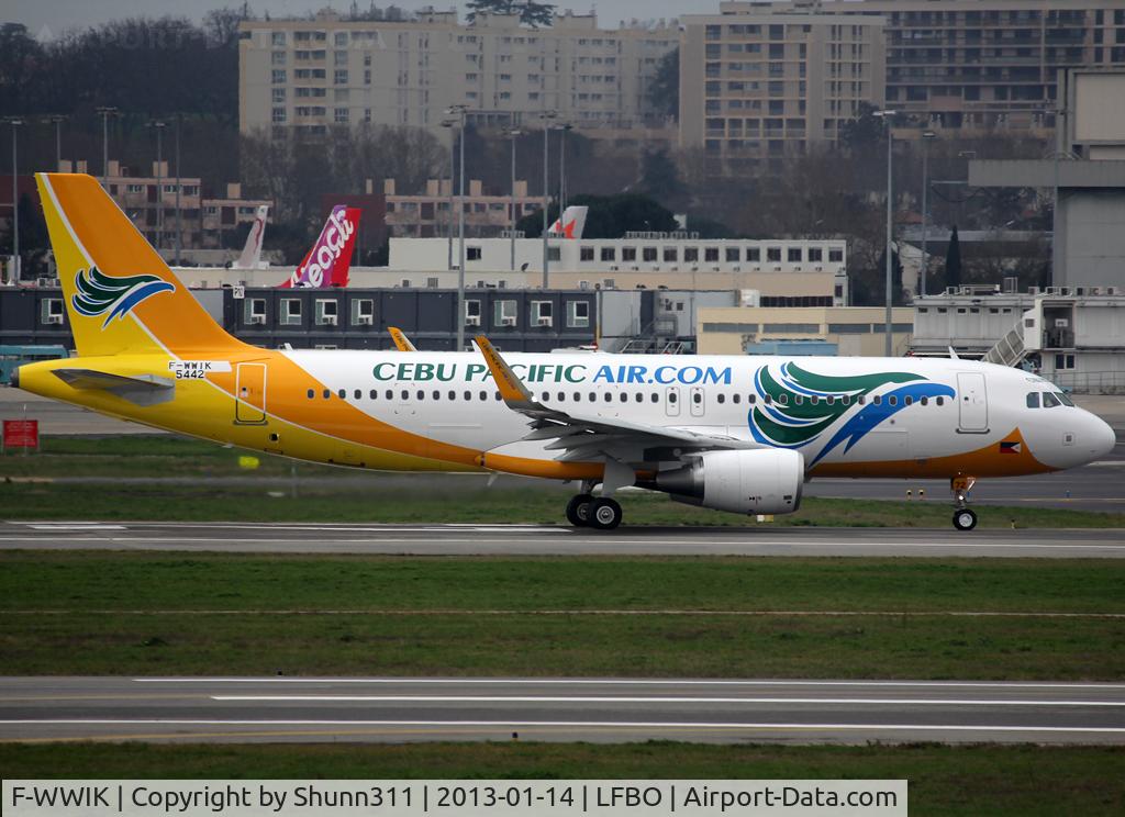 F-WWIK, 2012 Airbus A320-214 C/N 5442, C/n 5442 - To be RP-C3272