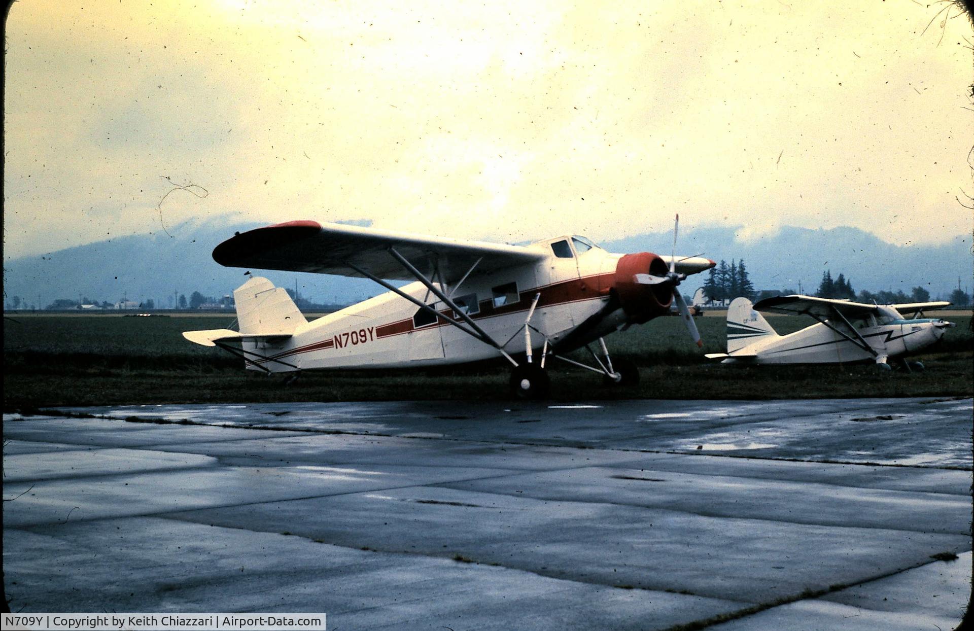 N709Y, 1931 American Airplane & Engine Pilgrim 100B C/N 6605, Photo taken at Chilliwack , B.C. in 1967 while on its way to Alaska.
