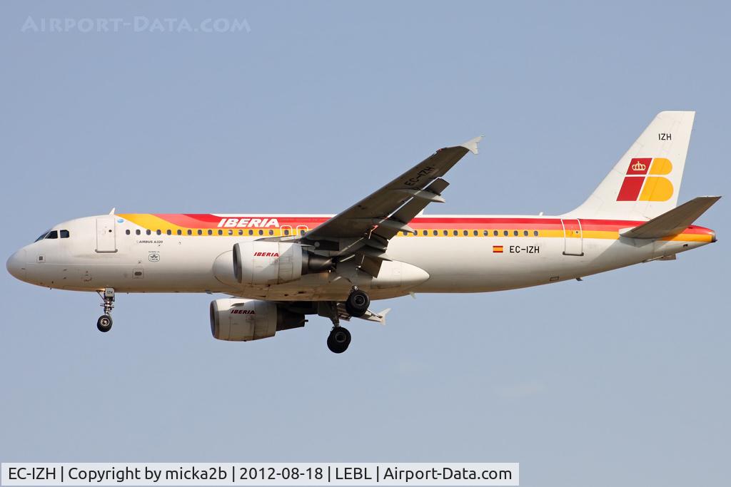 EC-IZH, 2004 Airbus A320-214 C/N 2225, Landing