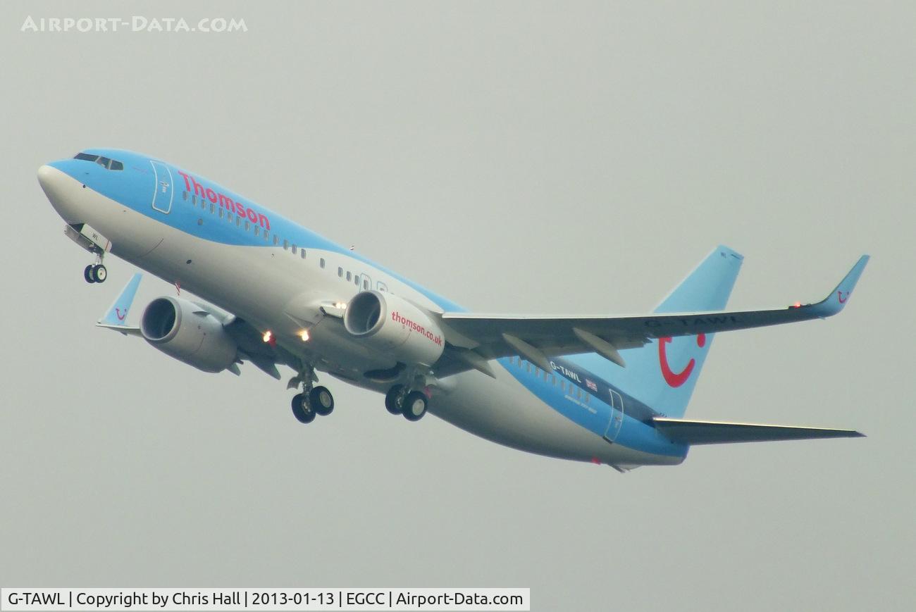 G-TAWL, 2012 Boeing 737-8K5 C/N 37243, Thomson's newest B737 in the new 