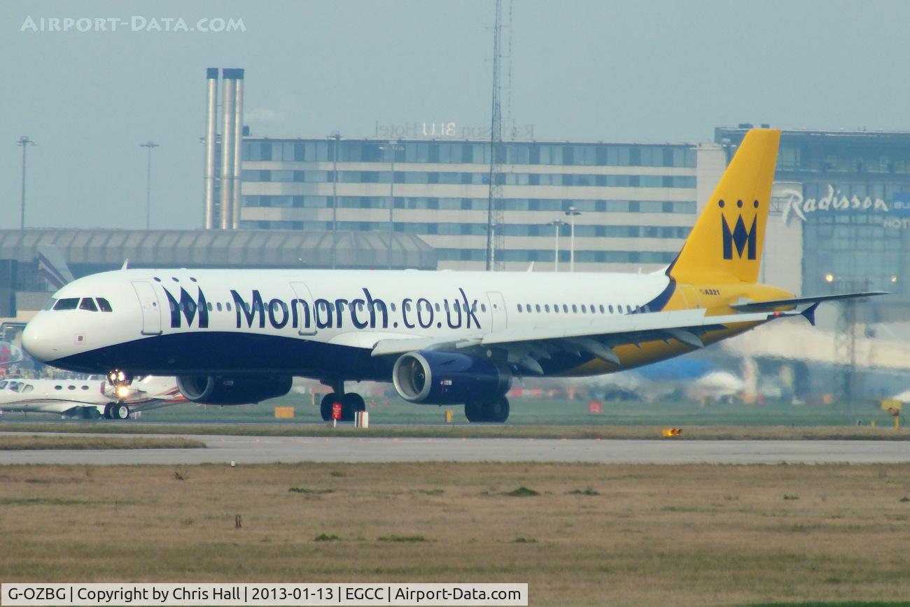 G-OZBG, 2003 Airbus A321-231 C/N 1941, in the new Monarch colour scheme