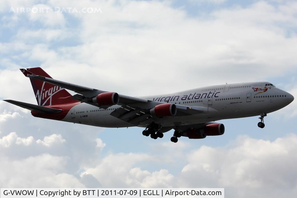 G-VWOW, 2001 Boeing 747-41R C/N 32745, Cosmic Girl