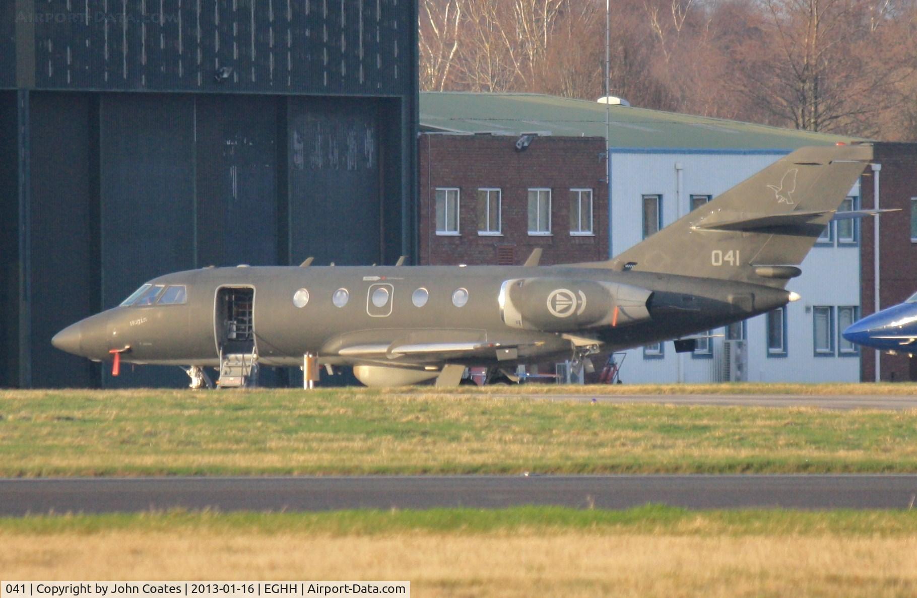 041, 1966 Dassault Falcon 20-5B/ECM C/N 041, About to be put inside on a very icy night.