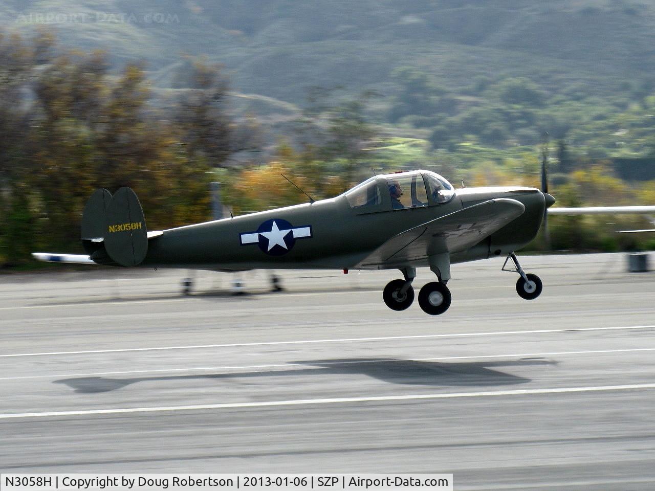 N3058H, 1946 Erco 415C Ercoupe C/N 3683, 1946 ERCO Ercoupe 415-C Continental C85 85 Hp, takeoff Rwy 22