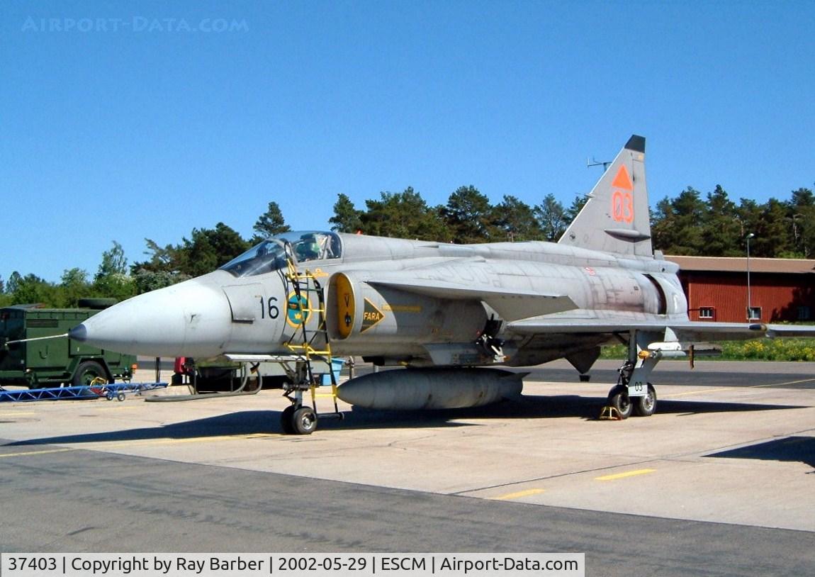 37403, Saab JA 37 Viggen C/N 37403, Saab JA.37 Viggen [37403] (Swedish AF) Uppsala~SE 29/05/2002