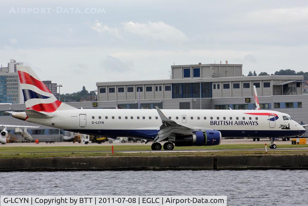 G-LCYN, 2010 Embraer 190SR (ERJ-190-100SR) C/N 19000392, 700th E-Jet