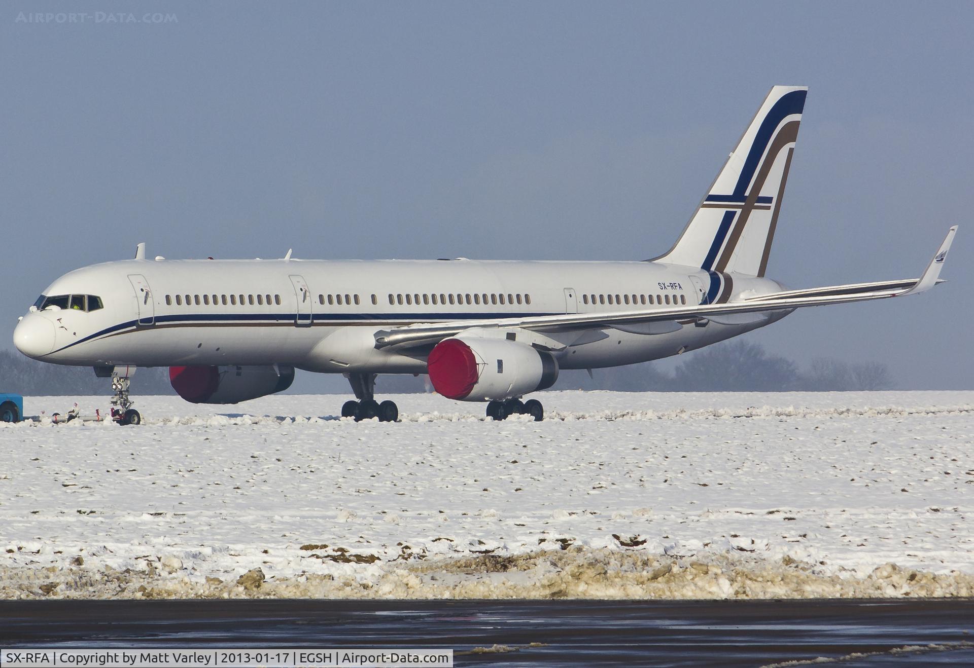 SX-RFA, 1999 Boeing 757-23N C/N 30232, Being pulled to stand 5.