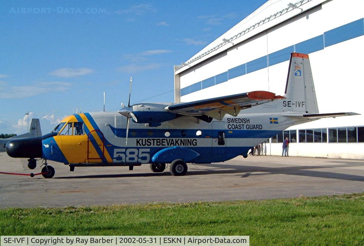 SE-IVF, 1985 CASA C-212-200 Aviocar C/N CE61-2-346, CASA C-212-200 Aviocar [346] (Swedish Coast Guard) Stockholm-Skavsta~SE 31/05/2002