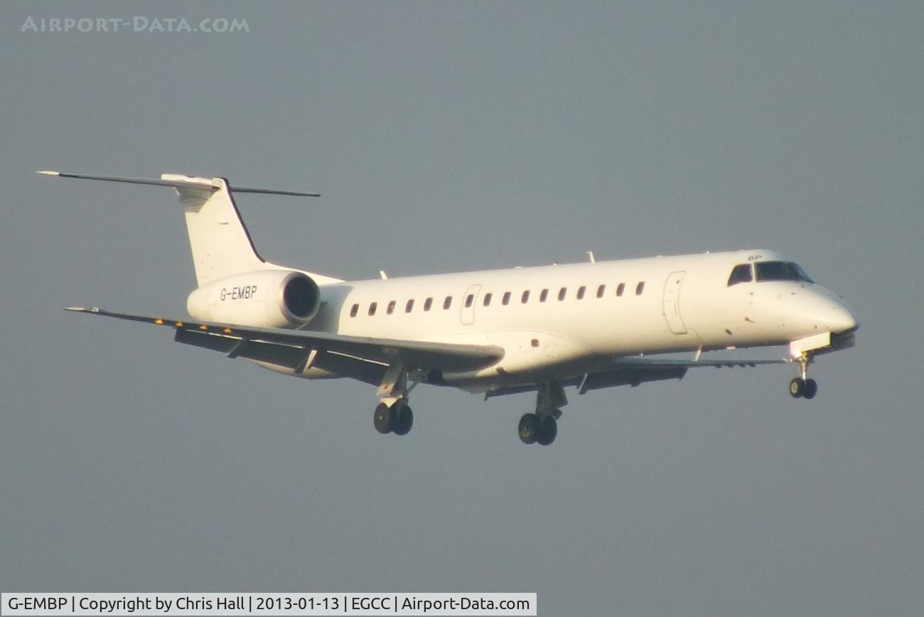 G-EMBP, 2000 Embraer EMB-145EU (ERJ-145EU) C/N 145300, devoid of all markings but now operated by Eastern Airways