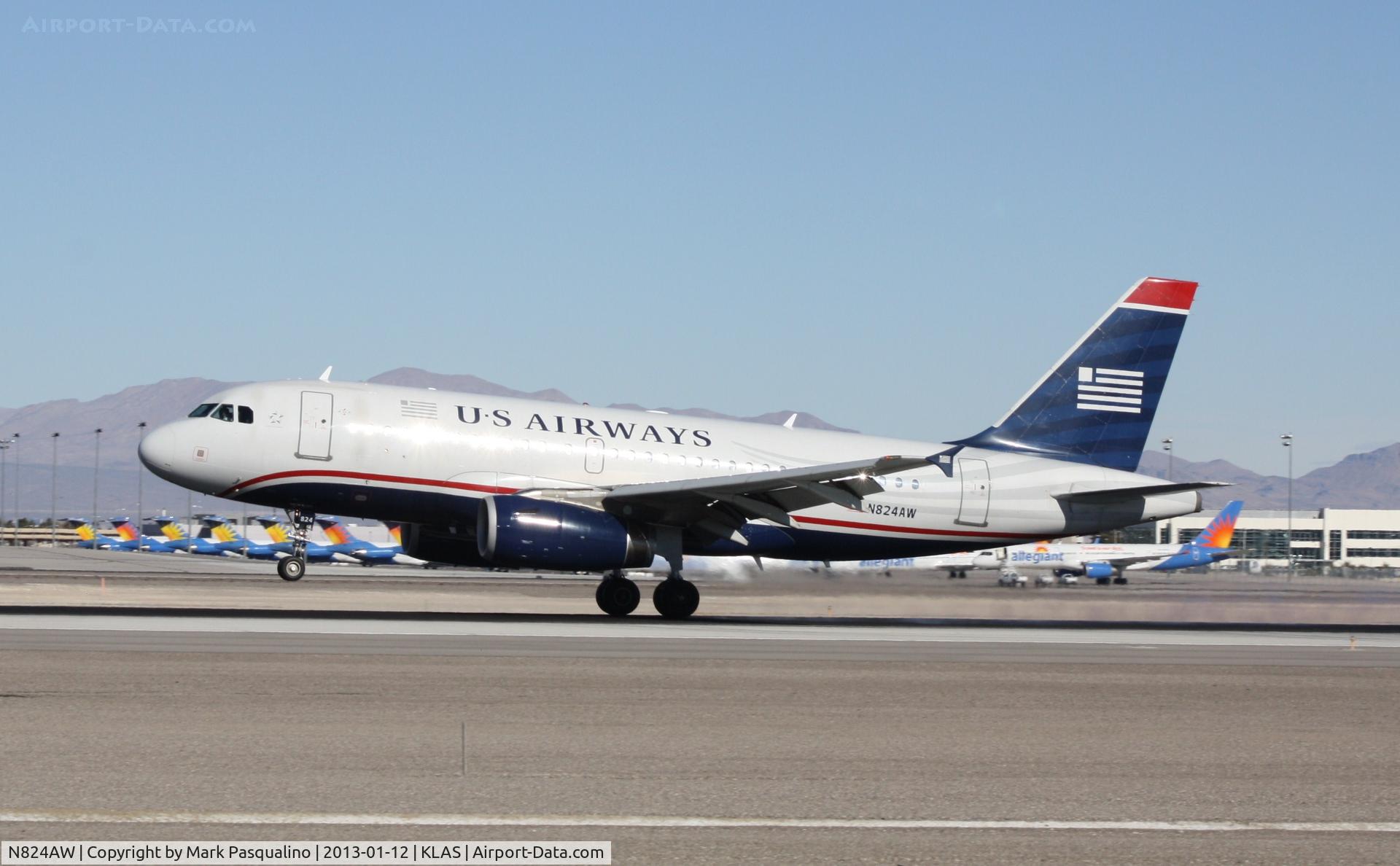 N824AW, 2001 Airbus A319-132 C/N 1490, Airbus A319