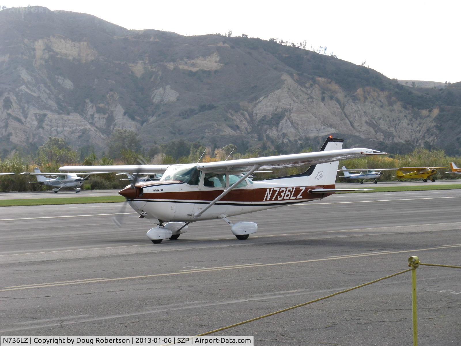 N736LZ, 1977 Cessna R172K Hawk XP C/N R1722624, 1977 Cessna R172K HAWK XP, Continental IO-360-K 195 Hp, CS prop, cowl flaps, 131 kt, 151 mph cruise, taxi
